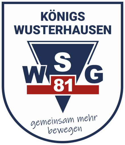 Wappen der WSG 81 Königs Wusterhausen mit dem Leitspruch gemeinsam mehr bewegen